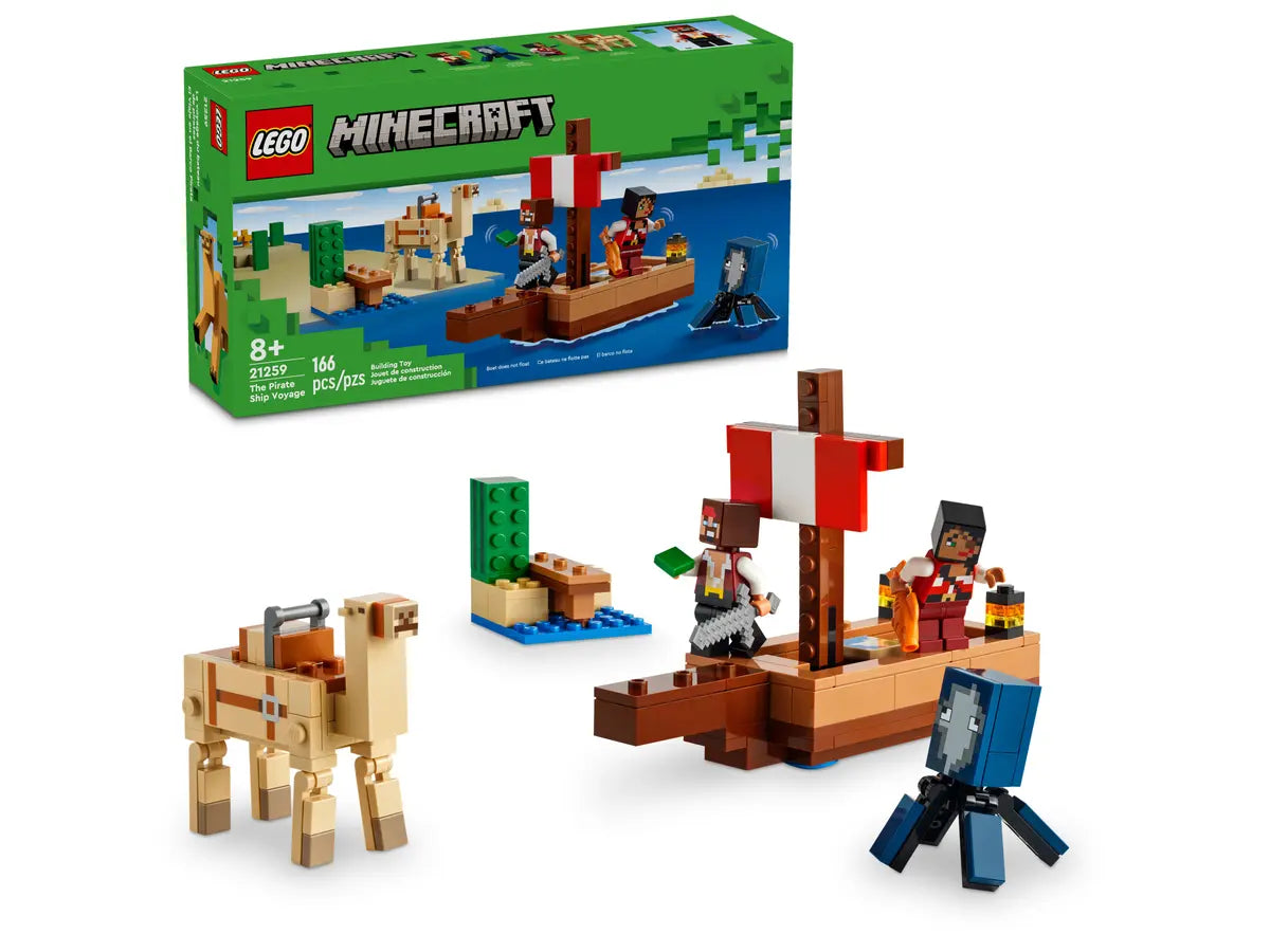 LEGO Minecraft El Viaje en el Barco Pirata 21259