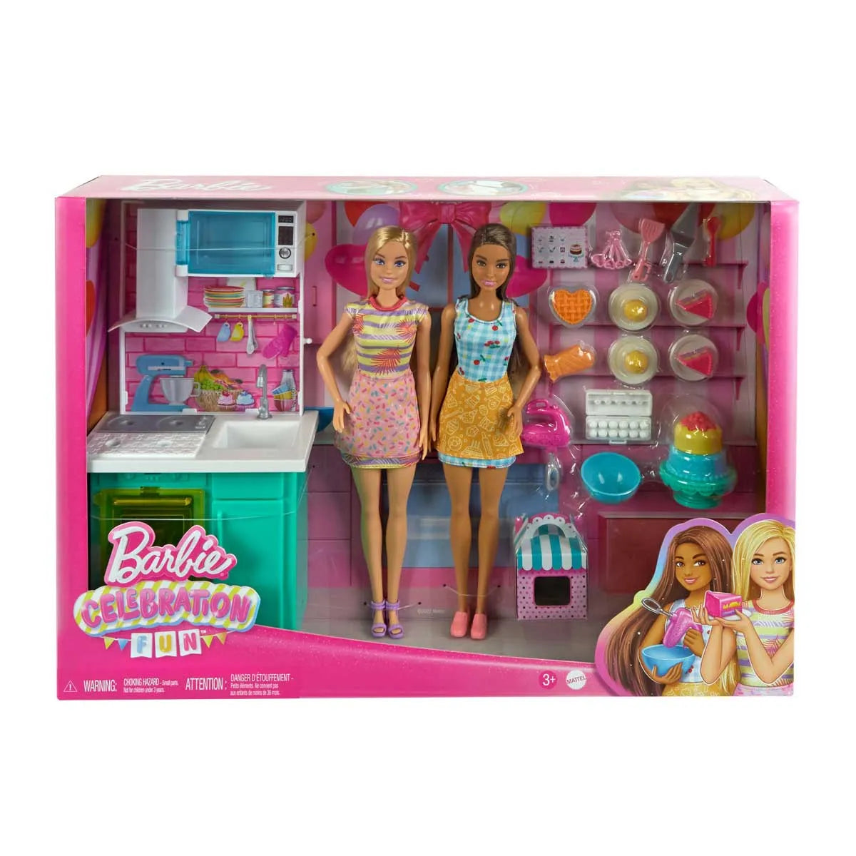 Juego De Comidita Set Cumpleaños Barbie Miniplay (2975)