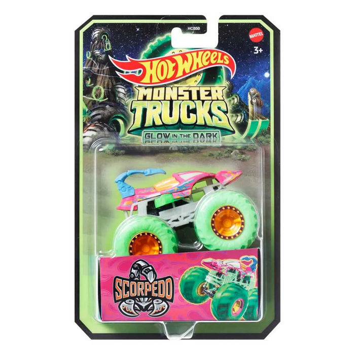 Hot Wheels Monster Trucks: Glow Surtido Escala 1/64