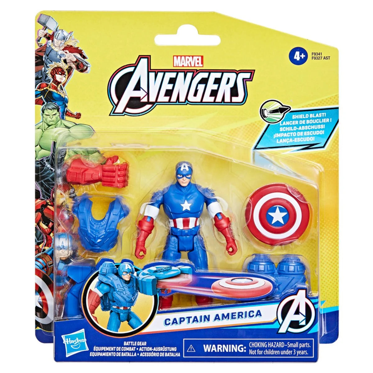 Marvel Epic Hero Series: Avengers - Capitan America 4 Pulgadas