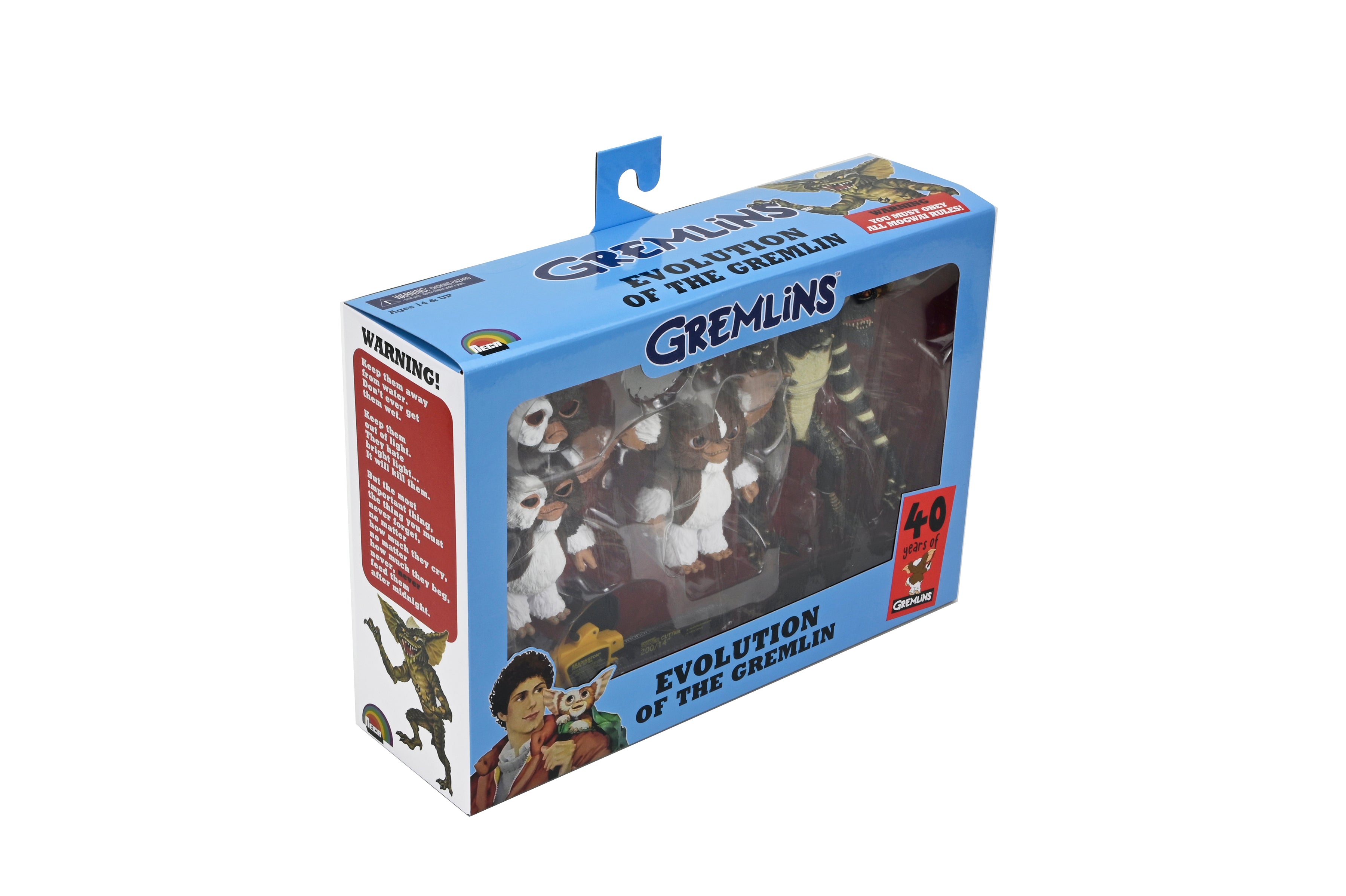 NECA Figura de Accion: Gremlins - Caja del 40 aniversario 7 Pulgadas