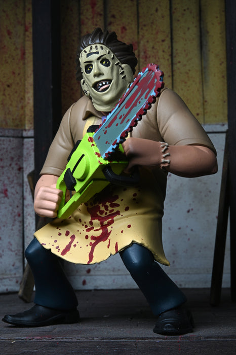 NECA Toony Terrors: Masacre En Texas 50 Aniversario - Leatherface Bloody 6 Pulgadas