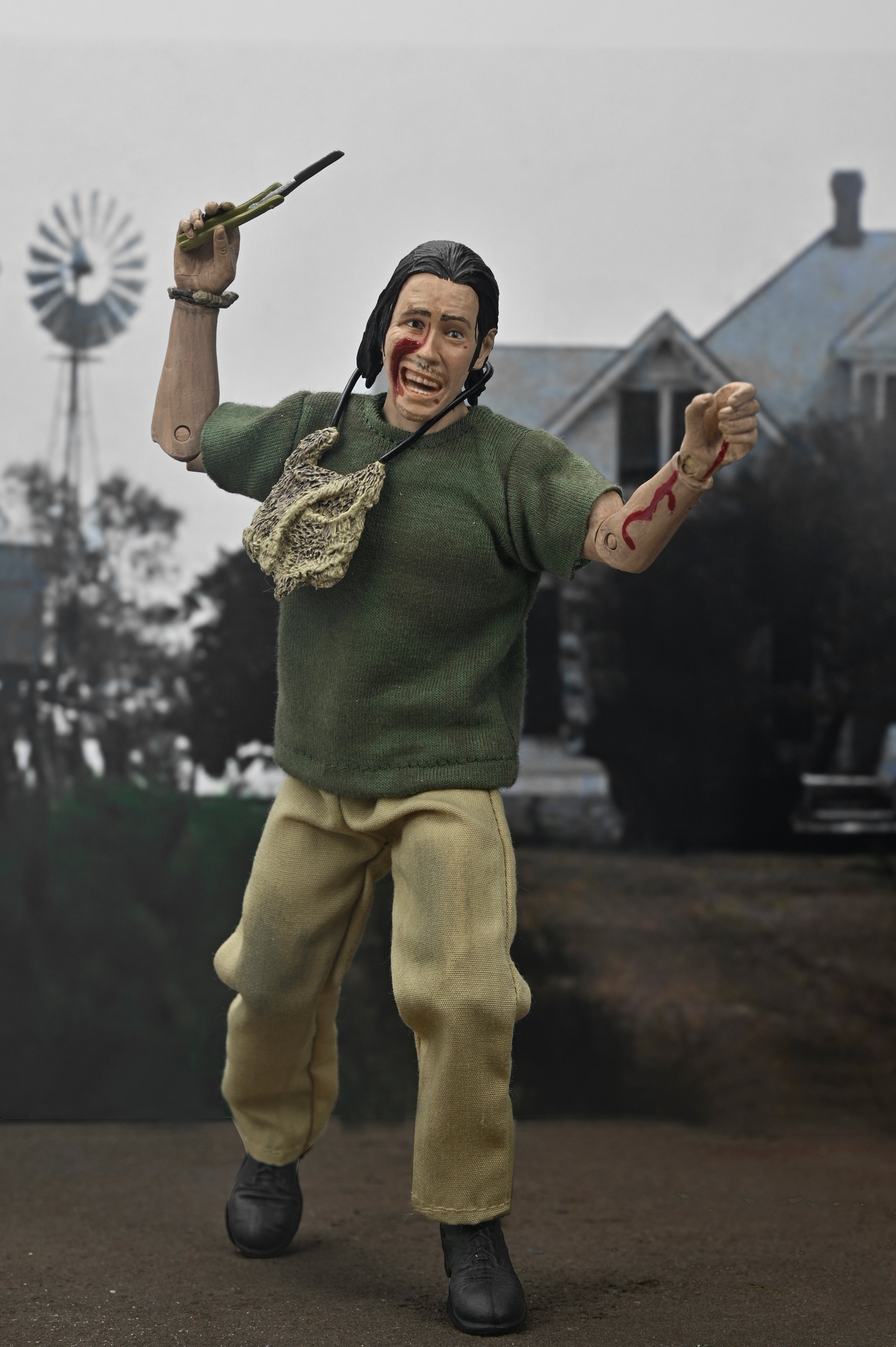 NECA Figura de Accion Vestida: La masacre de Texas 50 Aniversario - The Hitchhiker 8 Pulgadas