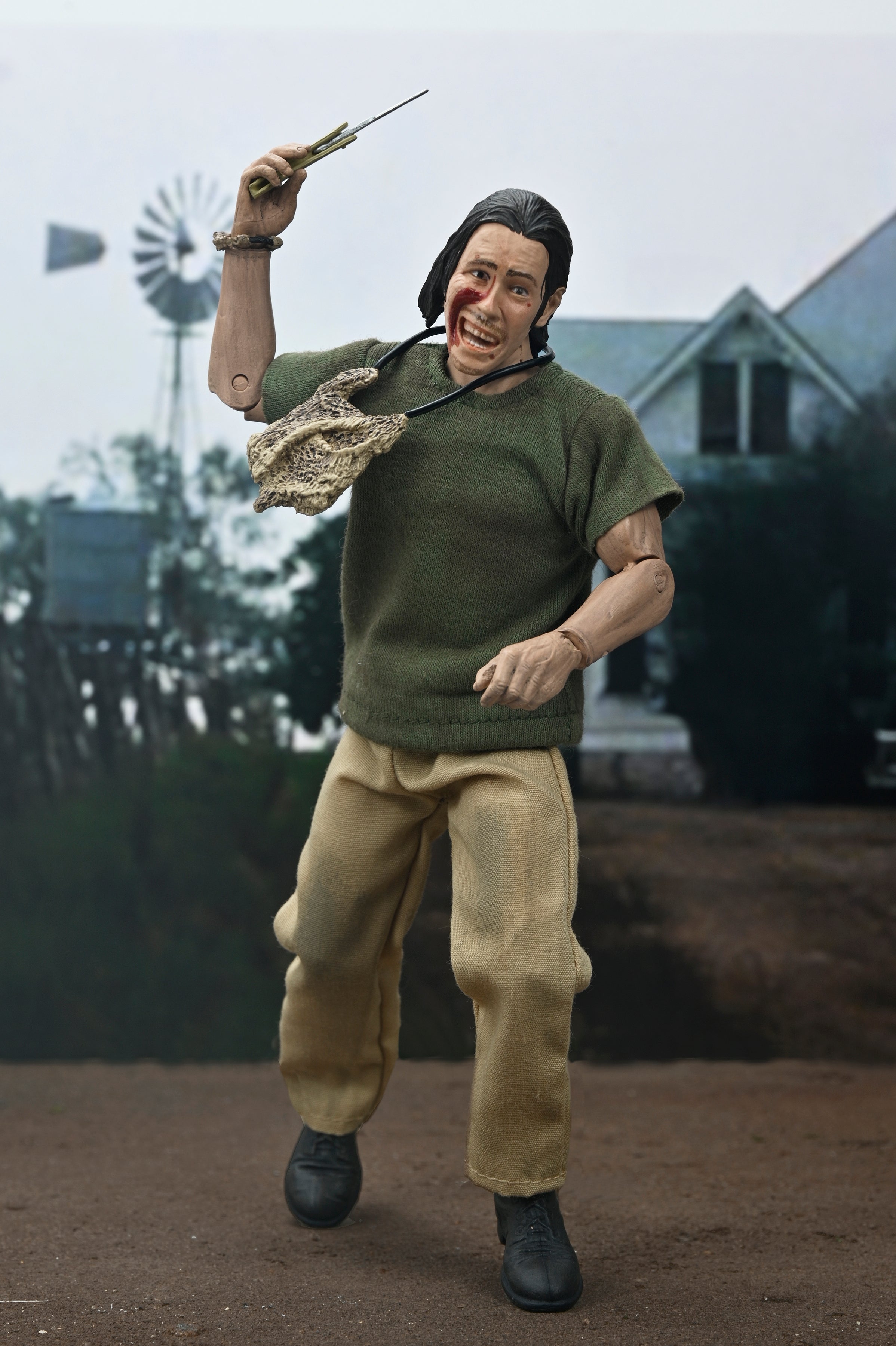 NECA Figura de Accion Vestida: La masacre de Texas 50 Aniversario - The Hitchhiker 8 Pulgadas