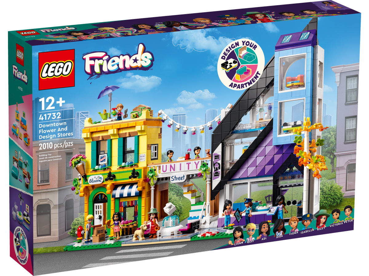 LEGO Friends Tiendas De Dise‚Äö√†√∂¬¨¬±o y Flores En El Centro 41732