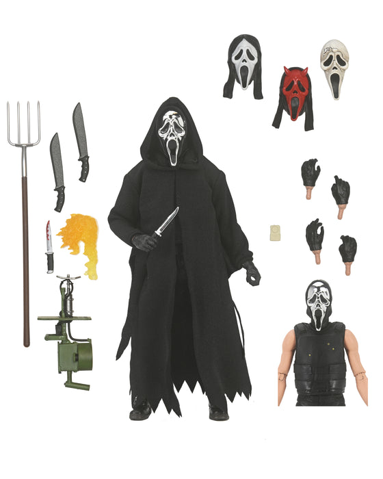 NECA Figura de Accion Ultimate: Scream - Ghost Face Inferno 7 Pulgadas