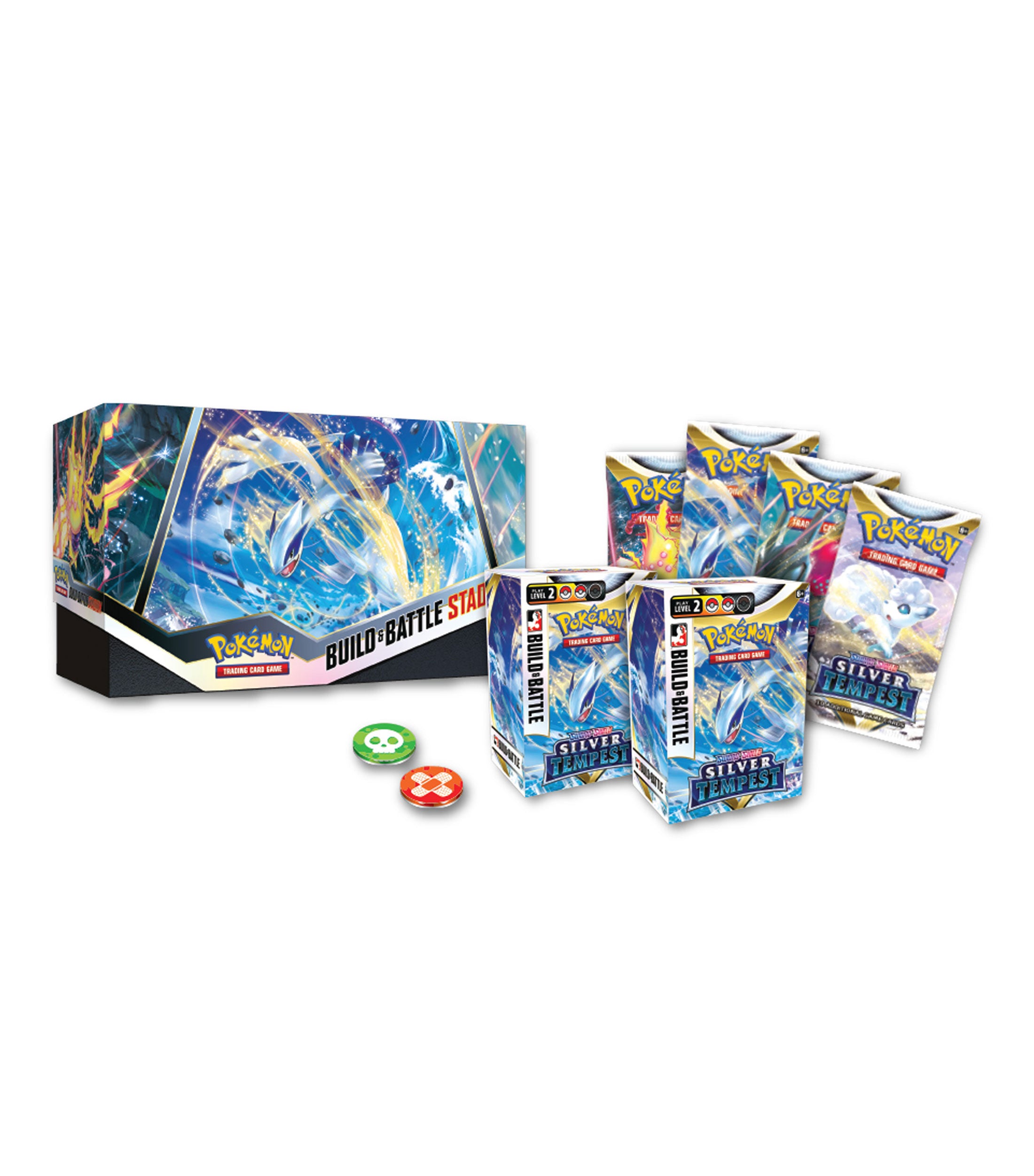 Pokemon TCG Sword & Shield: Silver Tempest - Build & Battle Stadium En Ingles