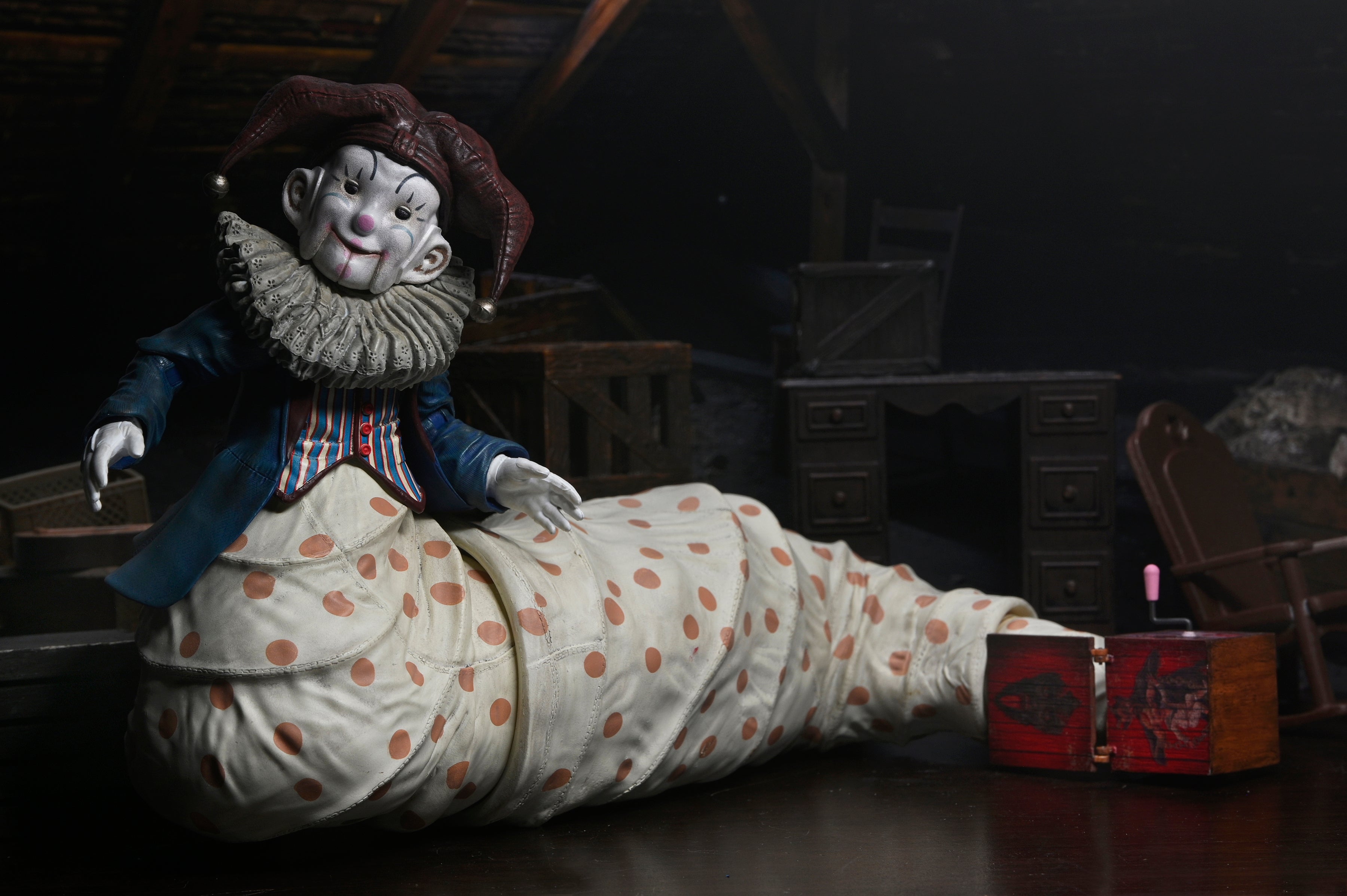 NECA Figura de Accion Deluxe Boxed: Krampus - Der Klown 7 Pulgadas