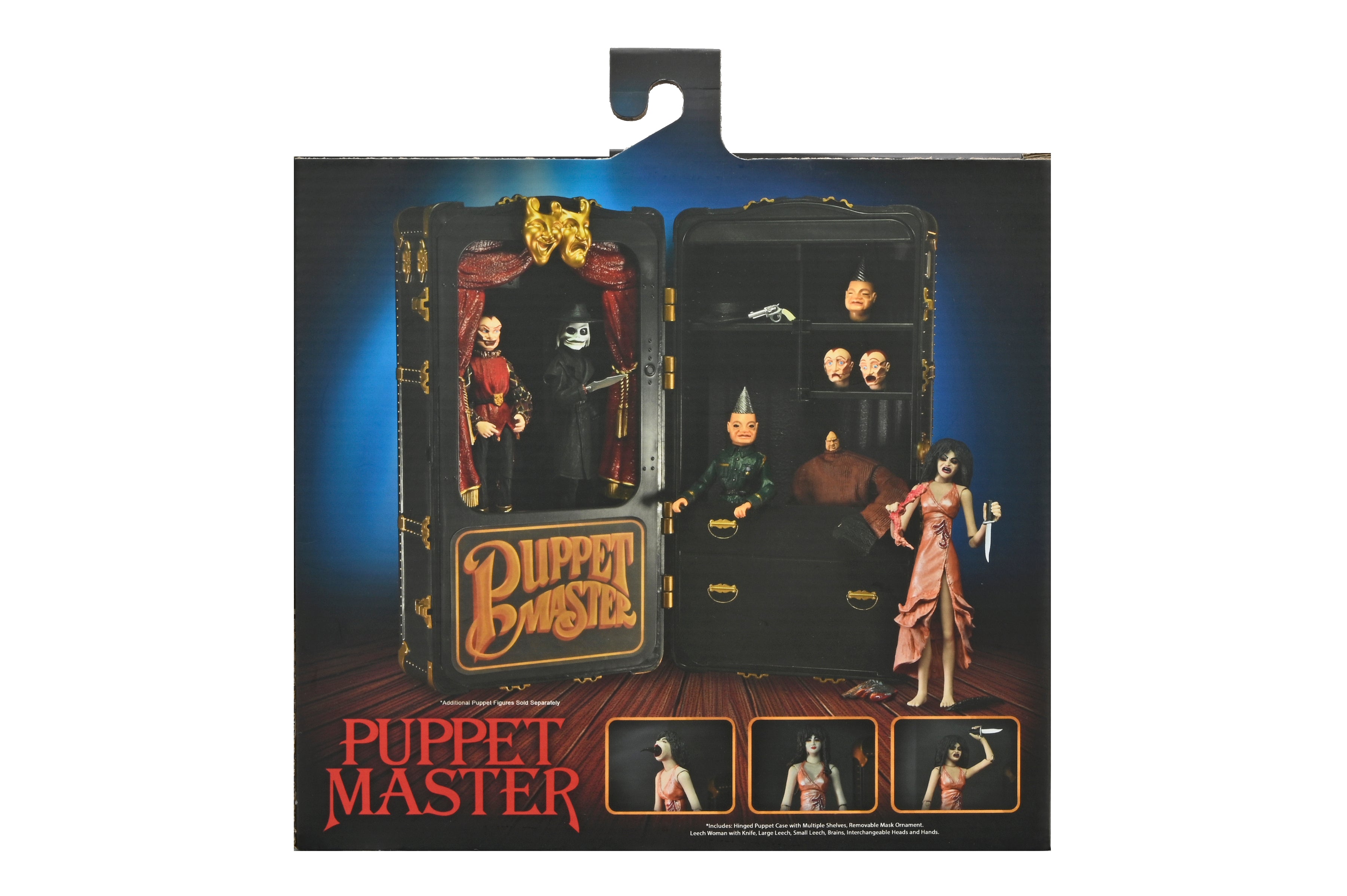 NECA Figura de Accion: Puppet Master - Mujer Sanguijuela y Estuche de Marionetas Toulon 2 Pack 7 Pulgadas