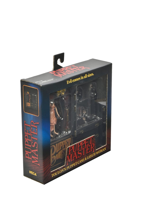 NECA Figura de Accion: Puppet Master - Mujer Sanguijuela y Estuche de Marionetas Toulon 2 Pack 7 Pulgadas