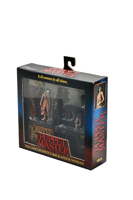 NECA Figura de Accion: Puppet Master - Mujer Sanguijuela y Estuche de Marionetas Toulon 2 Pack 7 Pulgadas