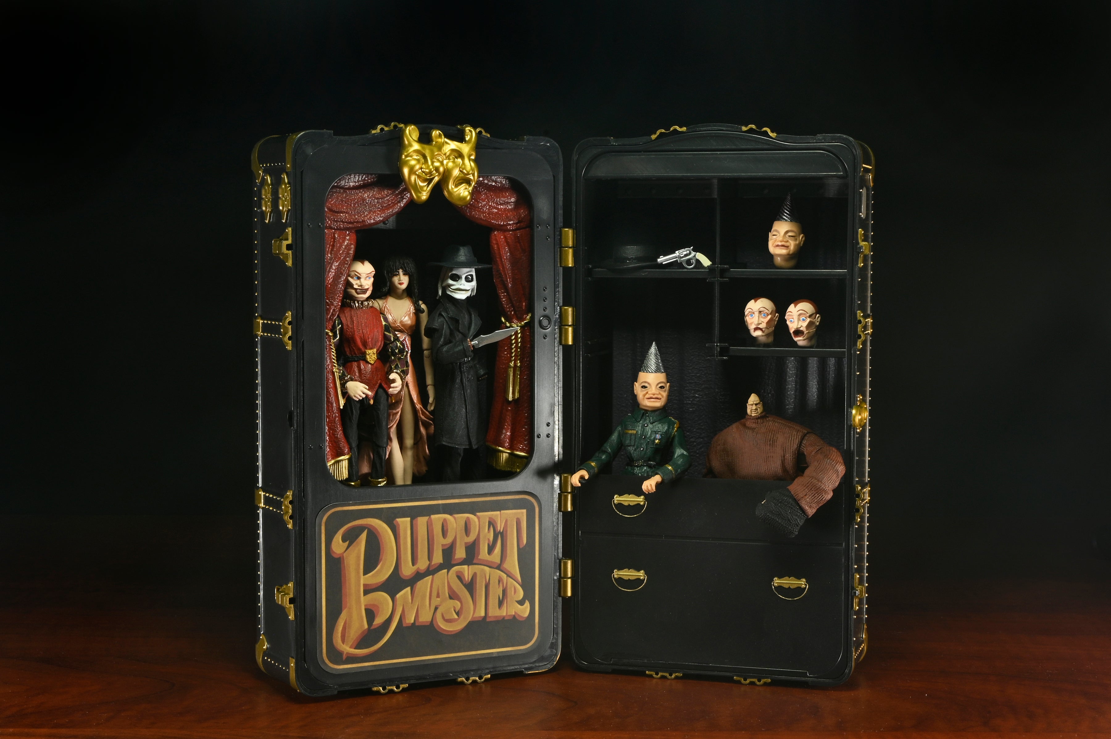 NECA Figura de Accion: Puppet Master - Mujer Sanguijuela y Estuche de Marionetas Toulon 2 Pack 7 Pulgadas