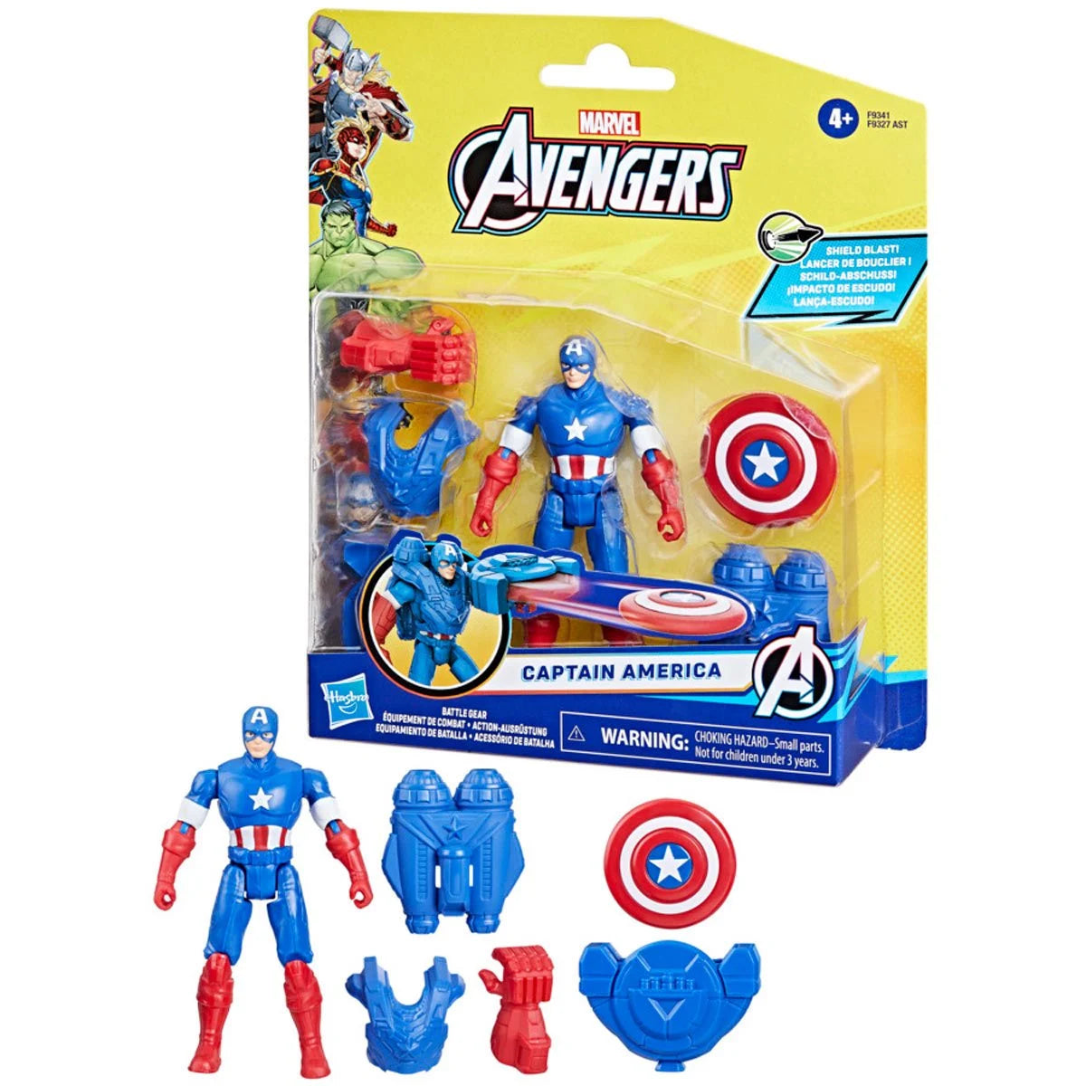 Marvel Epic Hero Series: Avengers - Capitan America 4 Pulgadas