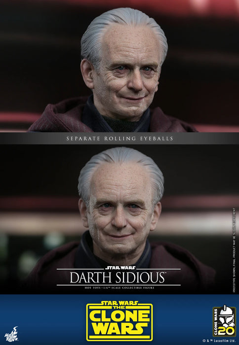 Hot Toys Television Masterpiece Series: Star Wars The Clone Wars 20 Aniversario - Darth Sidious Escala 1/6