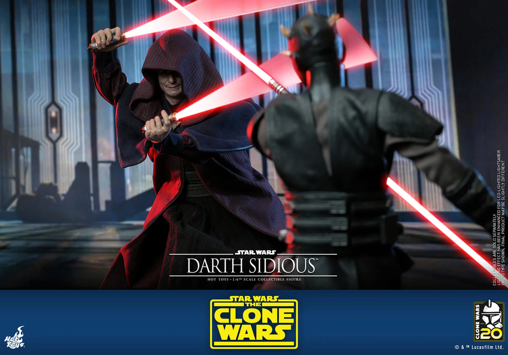 Hot Toys Television Masterpiece Series: Star Wars The Clone Wars 20 Aniversario - Darth Sidious Escala 1/6