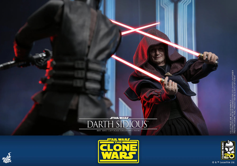 Hot Toys Television Masterpiece Series: Star Wars The Clone Wars 20 Aniversario - Darth Sidious Escala 1/6