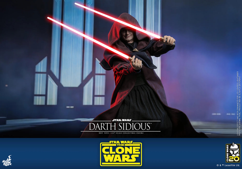 Hot Toys Television Masterpiece Series: Star Wars The Clone Wars 20 Aniversario - Darth Sidious Escala 1/6