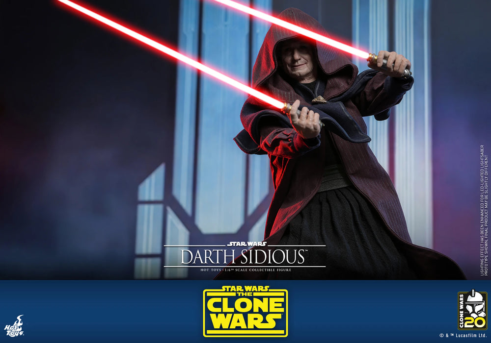 Hot Toys Television Masterpiece Series: Star Wars The Clone Wars 20 Aniversario - Darth Sidious Escala 1/6