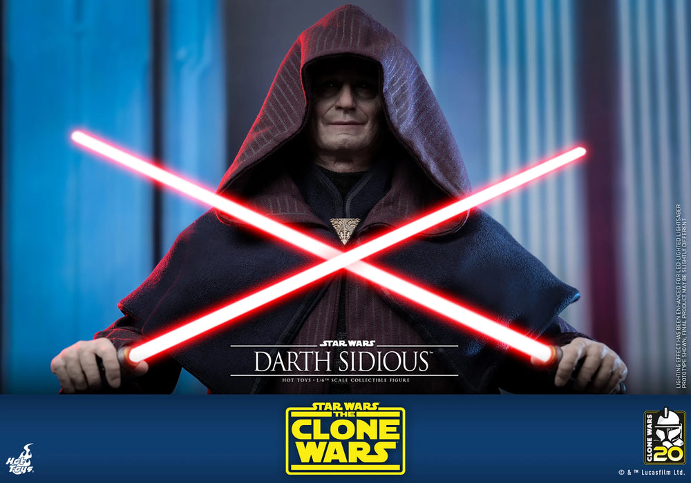 Hot Toys Television Masterpiece Series: Star Wars The Clone Wars 20 Aniversario - Darth Sidious Escala 1/6