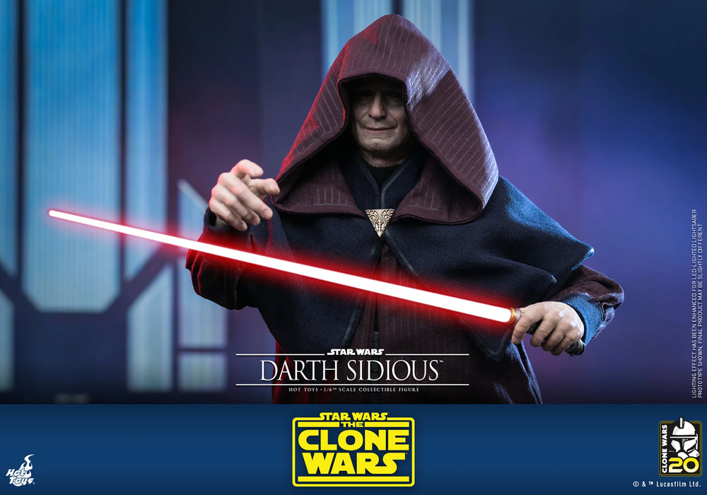 Hot Toys Television Masterpiece Series: Star Wars The Clone Wars 20 Aniversario - Darth Sidious Escala 1/6