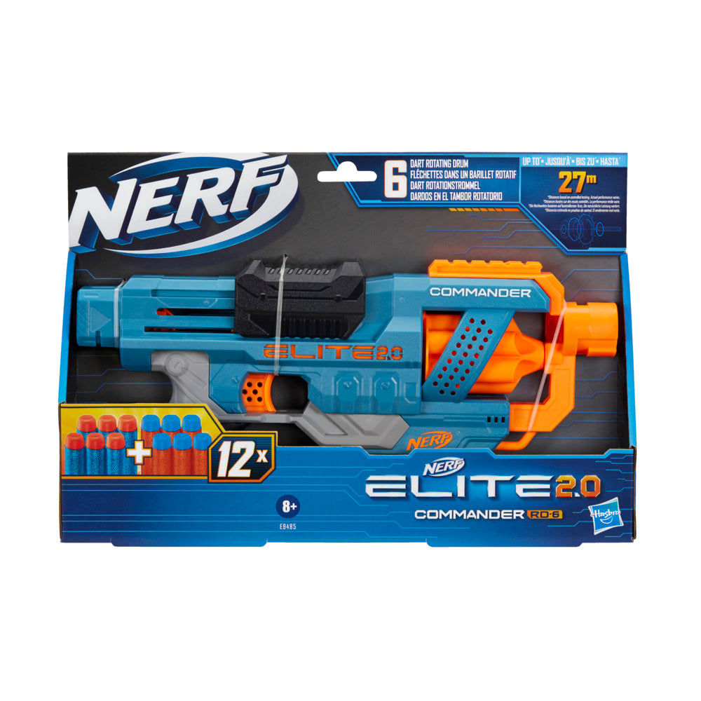 Nerf: Elite 2.0 - Commander Rd 6 Lanzador De Dardos