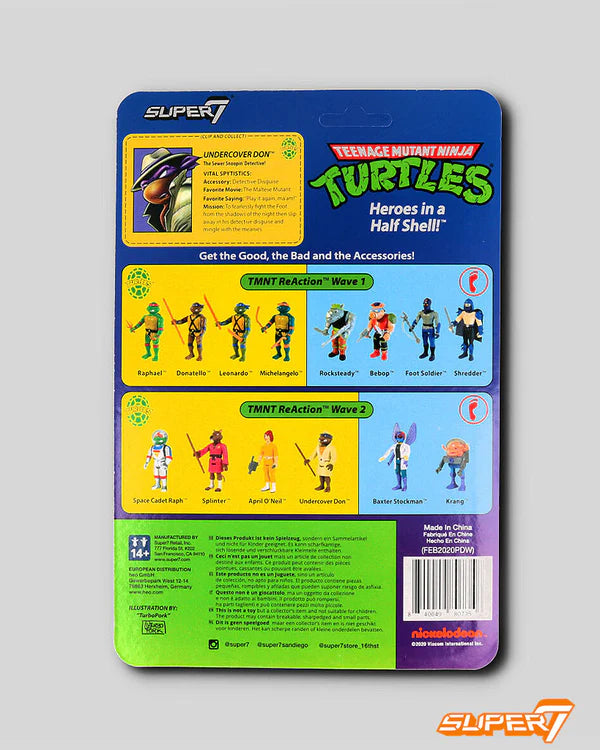 Super7 ReAction: TMNT Tortugas Ninja - Donatello Espia