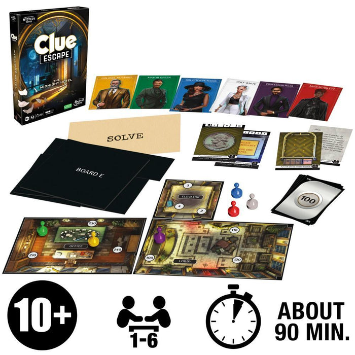 Hasbro Gaming: Clue Escape El Hotel De Medianoche