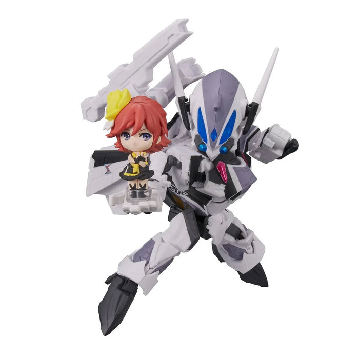 Bandai Tamashii Nations: Macross Delta - VF 31F Siegfried Messer Ihlefeld con Kaname Buccaneer Tiny Figura de Accion