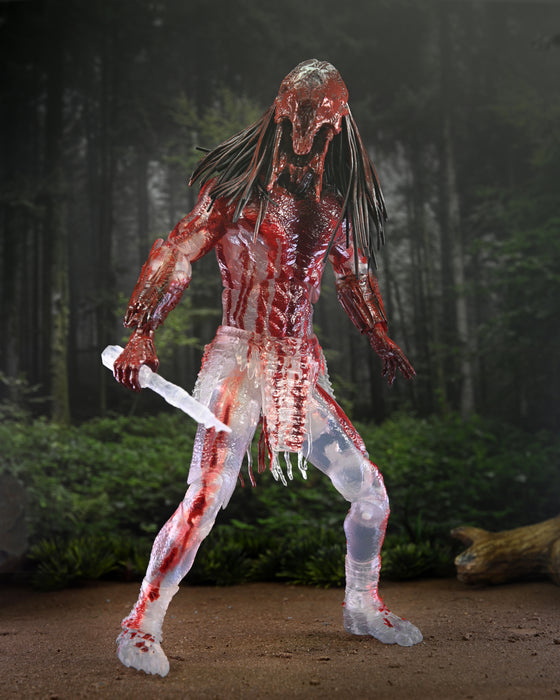 NECA Figura de Accion Ultimate: Depredador La Presa - Depredador Feral Ensangrentado 7 Pulgadas