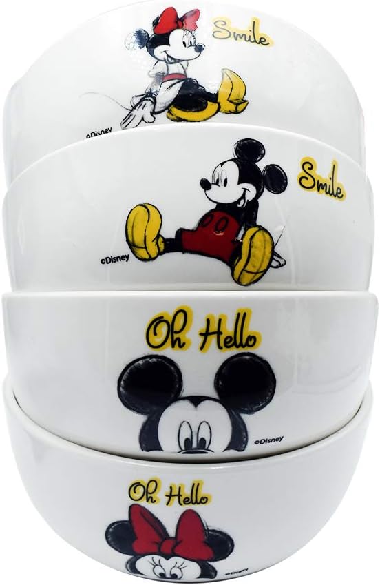 Fun Kids Vajilla: Disney - Mickey Y Minnie Set De 12 Piezas