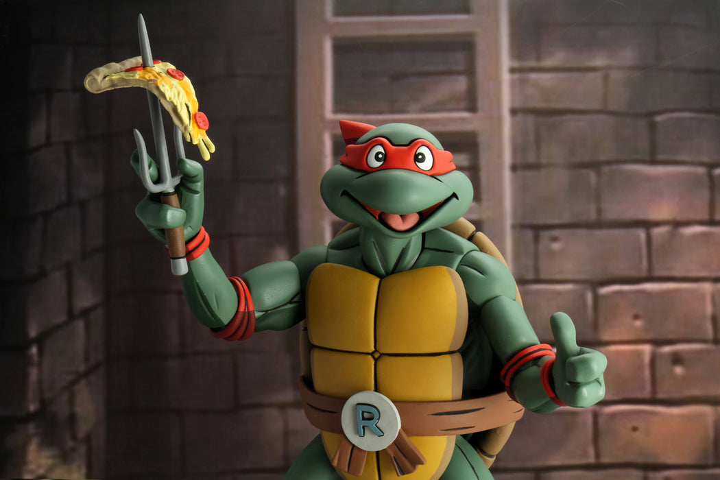 NECA Figura de Accion: TMNT Tortugas Ninja Carton - Rafael Escala 1/4