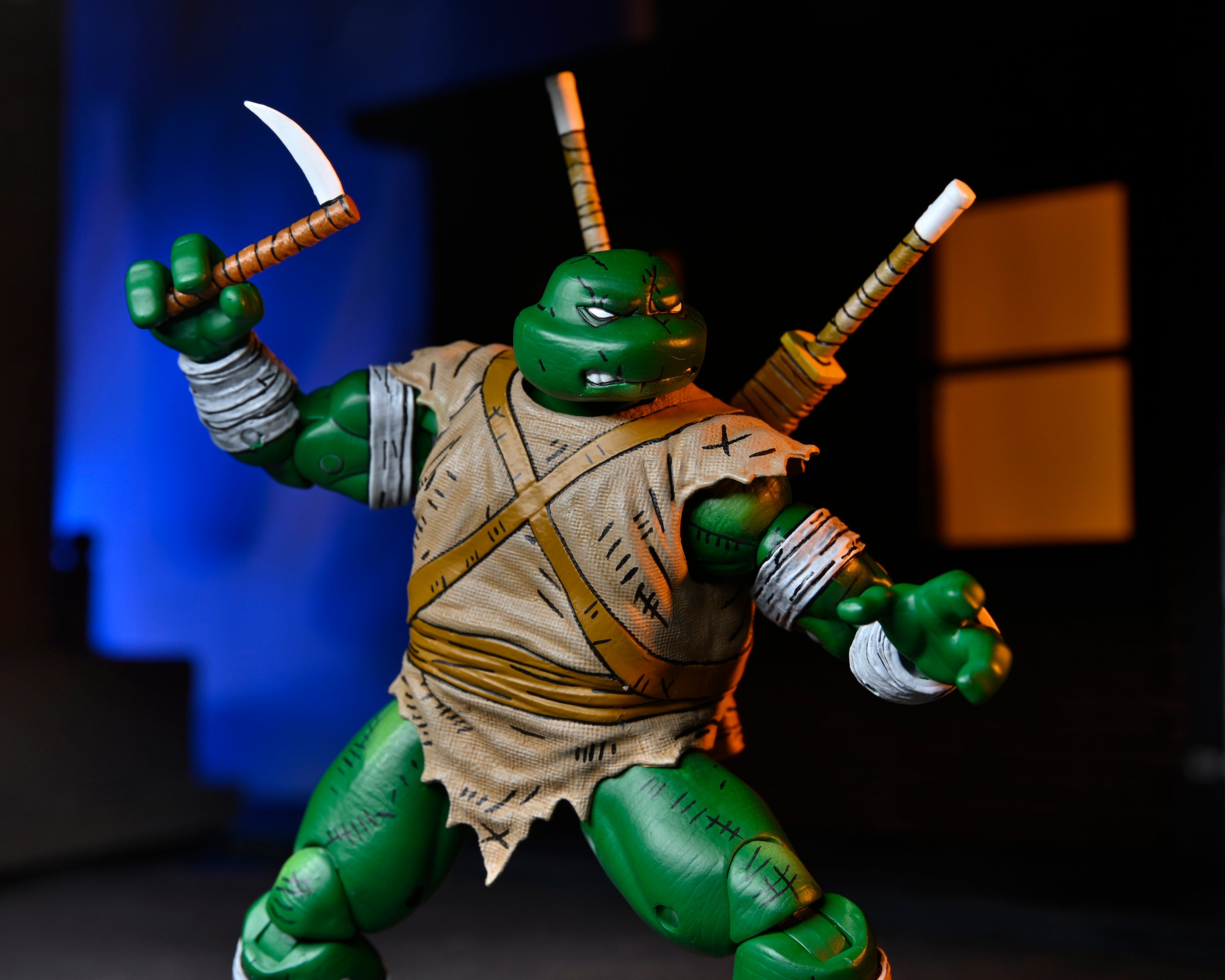 NECA Figura de Accion: TMNT Tortugas Ninja Mirage Comics - Miguel Angel The Wanderer 7 Pulgadas