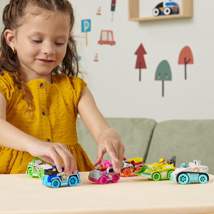 Paw Patrol: Set De Vehiculos Neon True Metal