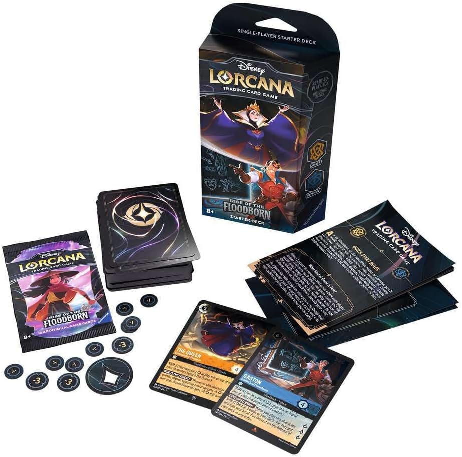 Lorcana: Rise Of The Floodborn - Starter Deck En Ingles - The Queen 1 pza