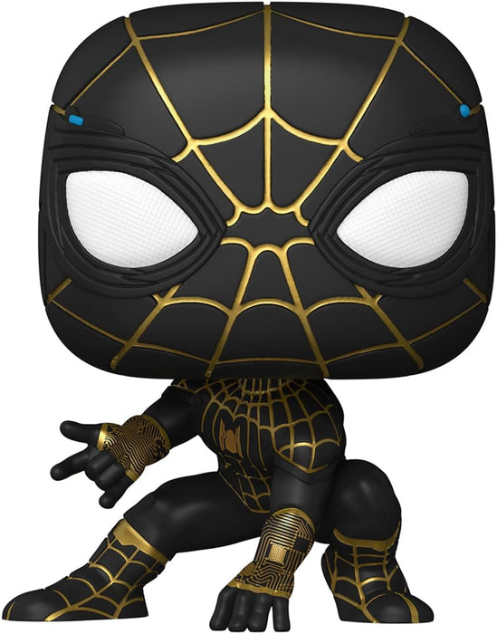 Funko Pop Jumbo: Spiderman No Way Home - Spiderman Negro Con Dorado Exclusivo Juguetimax