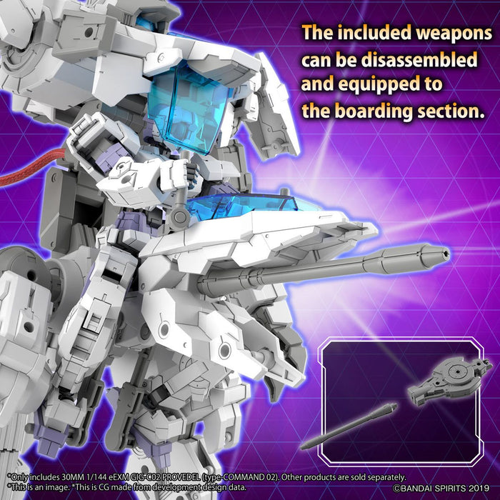 Bandai Hobby Gunpla Model Kit: 30 Minute Missions - eEXM GIG C02 Provedel Type Command 02 Escala 1/144 Kit De Plastico