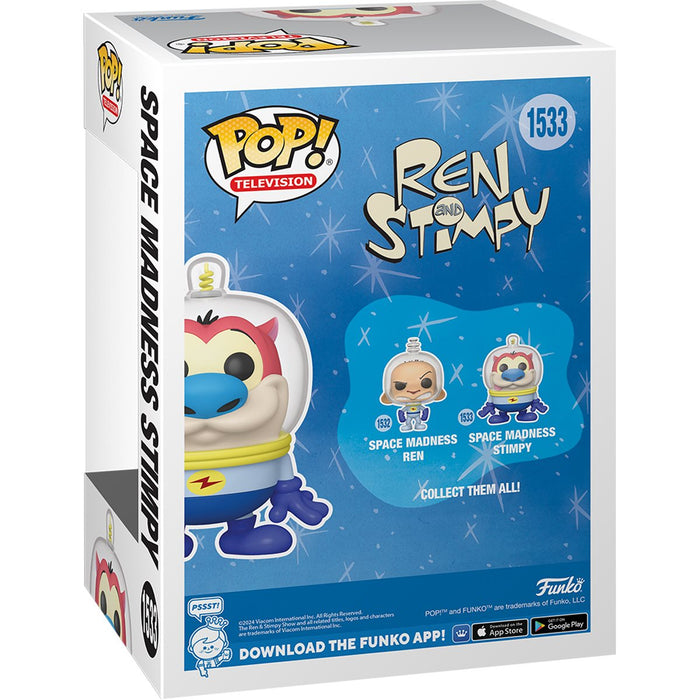 Funko Pop TV: Ren y Stimpy - Stimpy Traje Espacial