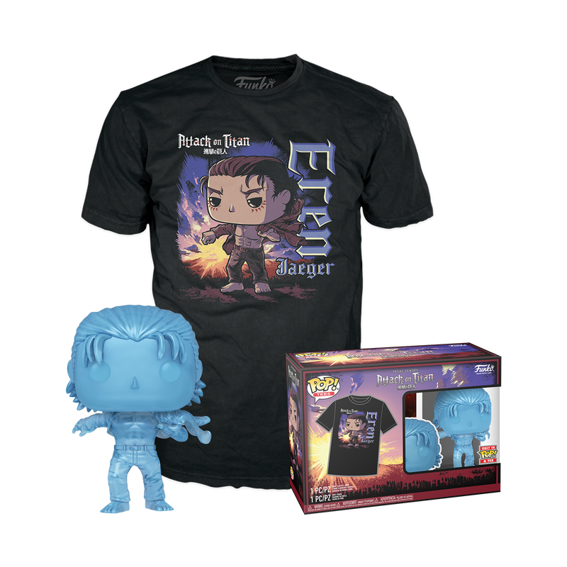 Funko Pop & Tee: Attack On Titan - Playera Extra Chica Con Eren Jeager