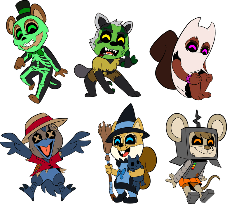 Youtooz Pin: Five Nights At Freddys Popgoes Halloween - Set Pin Esmaltado