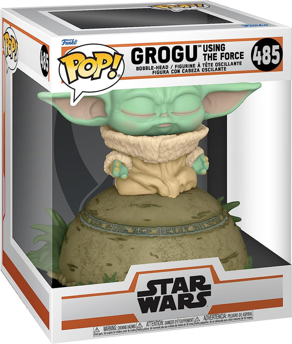 Funko Pop Deluxe: Star Wars The Mandalorian - Baby Yoda Grogu Usando La Fuerza