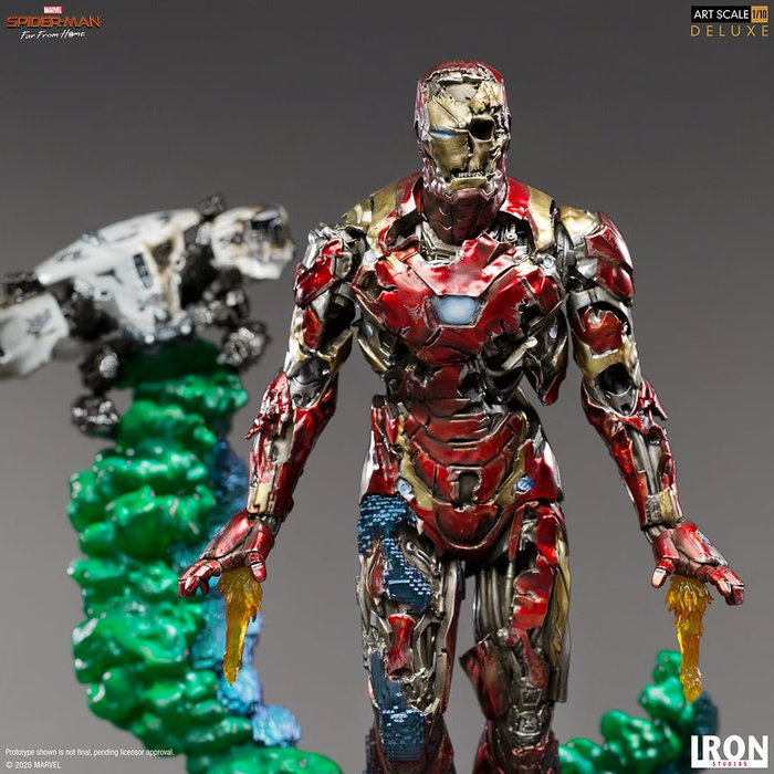 IRON Studios: Marvel Spider-Man Far From Home - Iron Man Ilusion Deluxe Escala de Arte 1/10