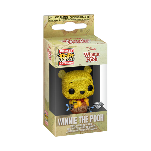 Funko Pop Keychain: Disney - Winnie the Pooh Diamond Glitter Llavero Exclusivo