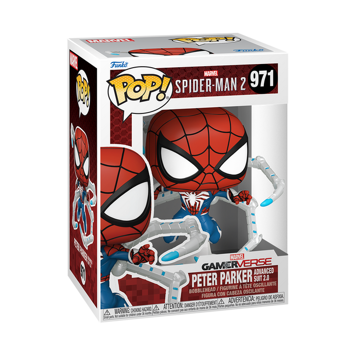 Funko Pop Games: SpiderMan 2 - Peter Parker Traje Avanzado 2.0