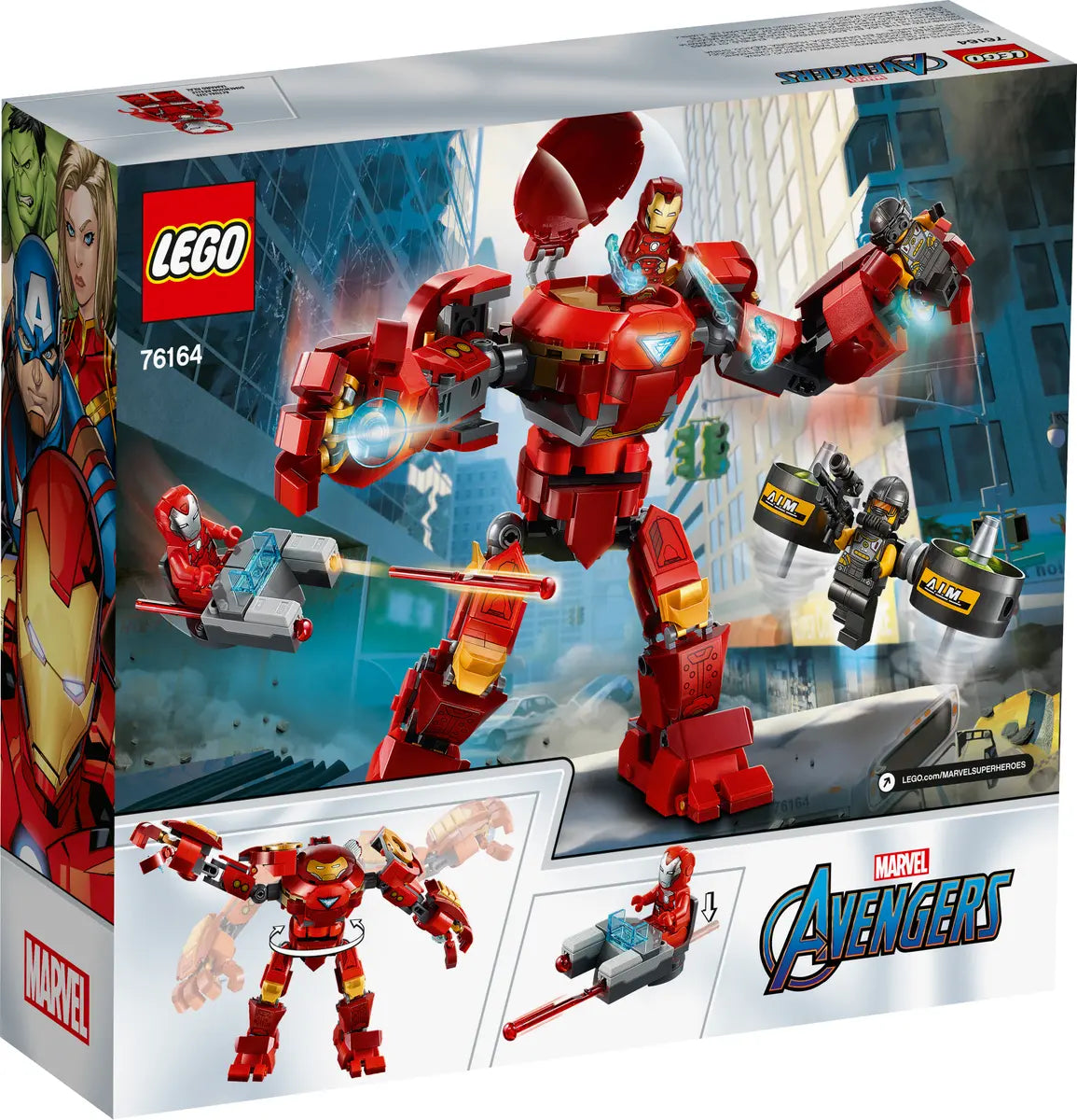 LEGO Marvel Super Heroes Avengers Hulkbuster De Iron Man vs Agente de A.I.M. 76164