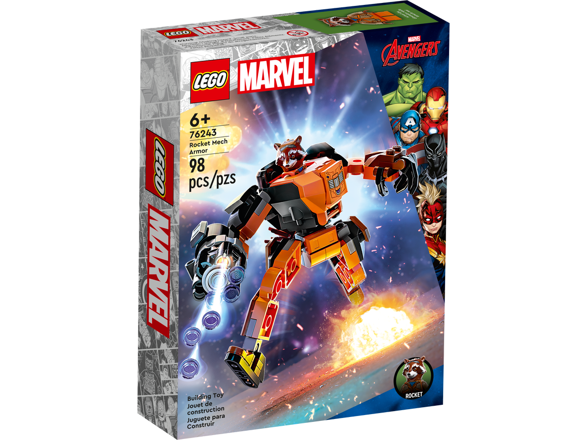 LEGO Super Heroes Marvel Armadura Robotica de Rocket 76243