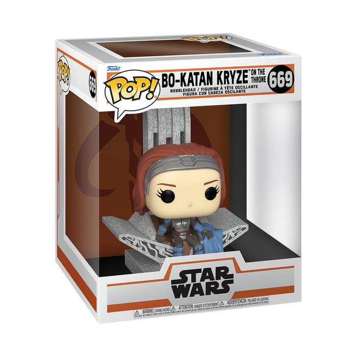 Funko Pop Deluxe: Star Wars The Mandalorian - Bo Katan En Trono