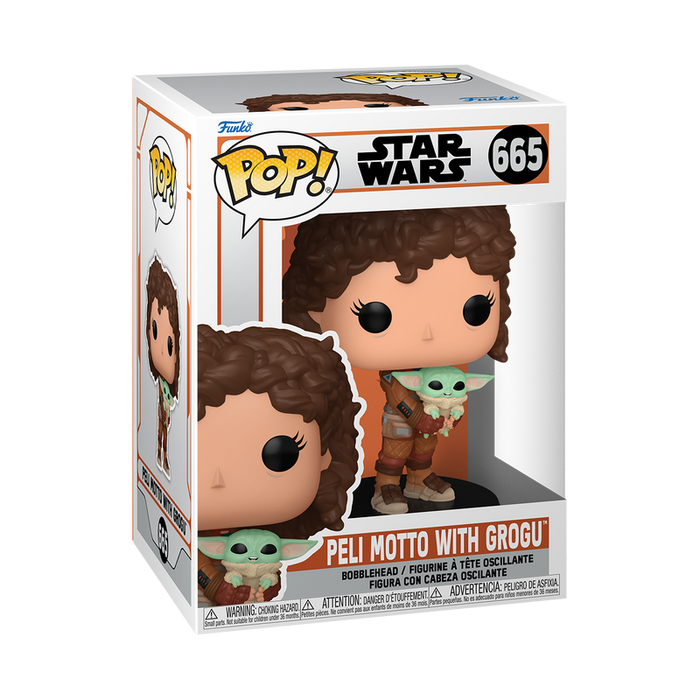 Funko Pop Star Wars: The Mandalorian - Peli Motto Con Grogu