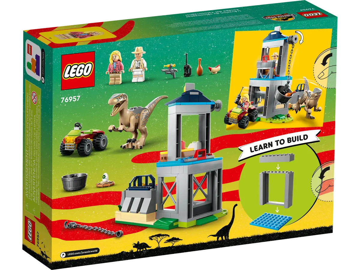 LEGO JURASSIC PARK 76957 HUIDA DEL VELOCIRAPTOR - JUGUETES PANRE