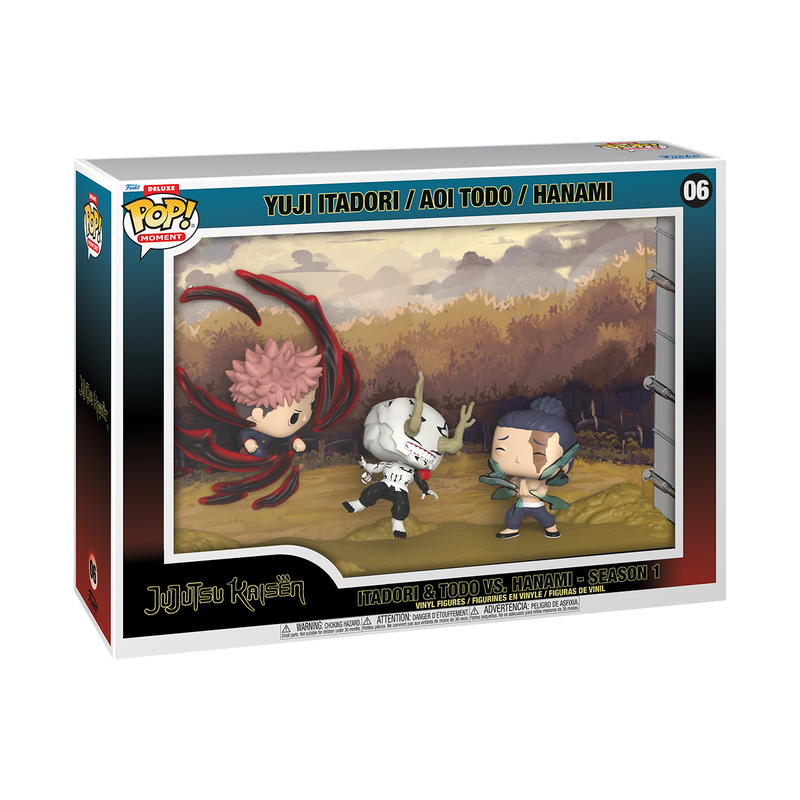 Funko Pop Moment Deluxe: Jujutsu Kaisen - Itadori y Todo vs Hanami