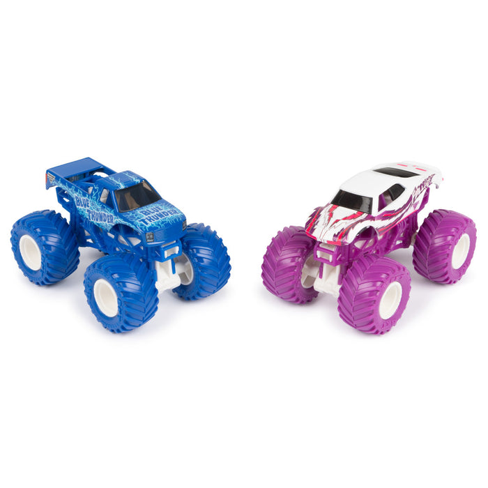 Monster Jam: Blue Thunder vs Full Charge Escala 1/64 2 Pack